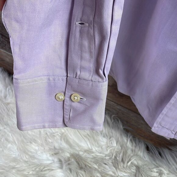 Polo by Ralph Lauren Men’s Regent Classic Fit Long Sleeve Dress Shirt, 17 1/2 XL - Picture 5 of 6